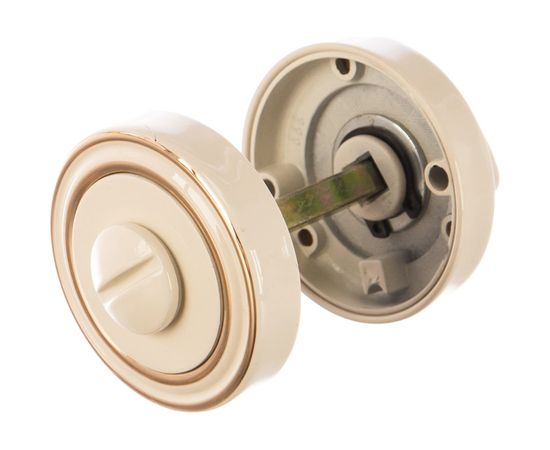 Завертка к ручкам РЕНЦ BIG белый / золото блестящее INBK 16 W/GP – изображение 4