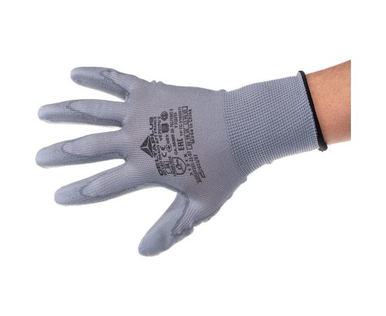 Полиэстеровые перчатки с полиуретановым покрытием Delta Plus VE702PG, р. 9 VE702PG09 – изображение 4