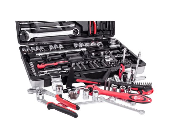 Профессиональный набор инструментов INTERTOOL 1/4 и 1/2, 119 шт. Cr-V ET-7119 – изображение 6