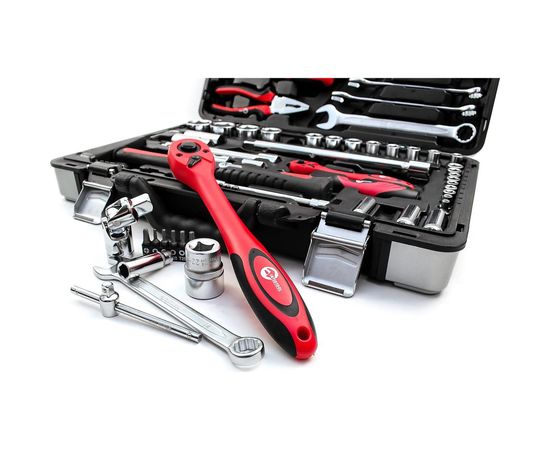 Профессиональный набор инструментов INTERTOOL 1/2 и 1/4, 78 шт., Cr-V ET-7078 – изображение 6