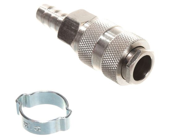 Соединение разъемное (рапид мама - елочка 10 мм с обжимным кольцом 10х15 мм) FUBAG 180122 B 