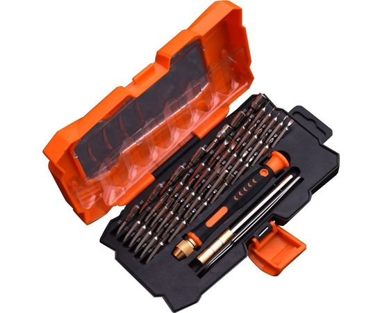 Набор для точных работ HARDEN отвертка и биты, CRV, 45 пр., в пластиковом пенале 550145 