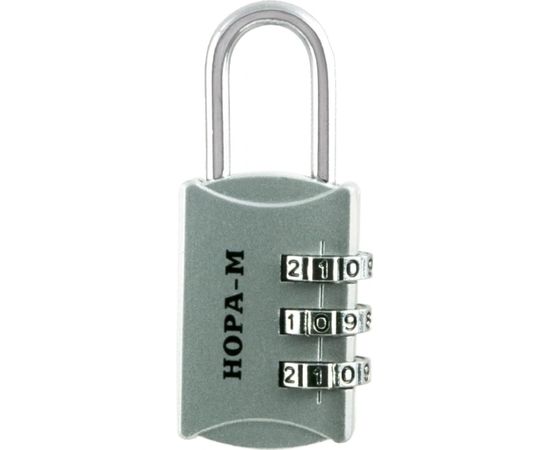 Навесной кодовый замок НОРА-М 607 серебро 17082 