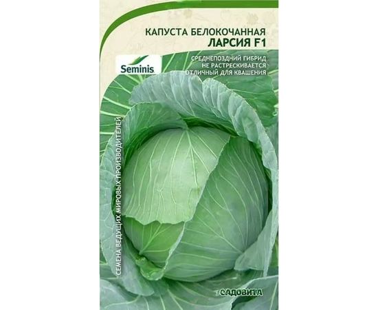 Семена САДОВИТА Капуста Ларсия белокочанная F1 10 семечек 00183520 