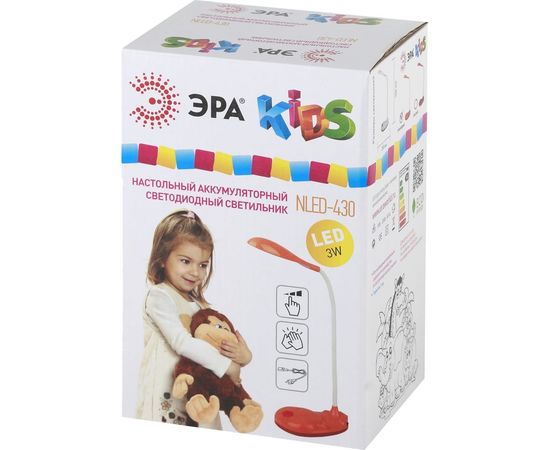 Настольный светильник ЭРА NLED-430-3W-OR оранжевый Б0019775 – изображение 2