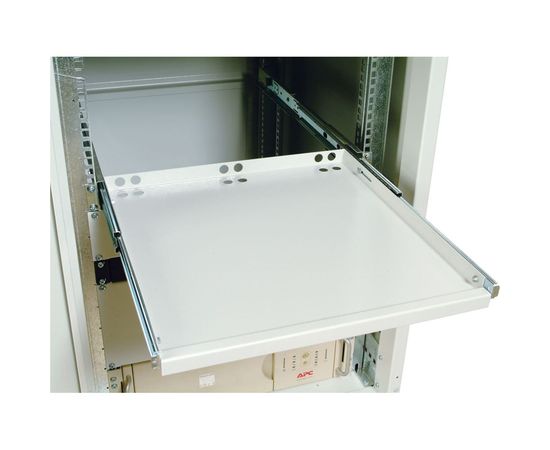 Клавиатурная полка ЦМО ТСВ, выдвижная, 1U, с телескопическими направляющими, серый ТСВ-К4 – изображение 2