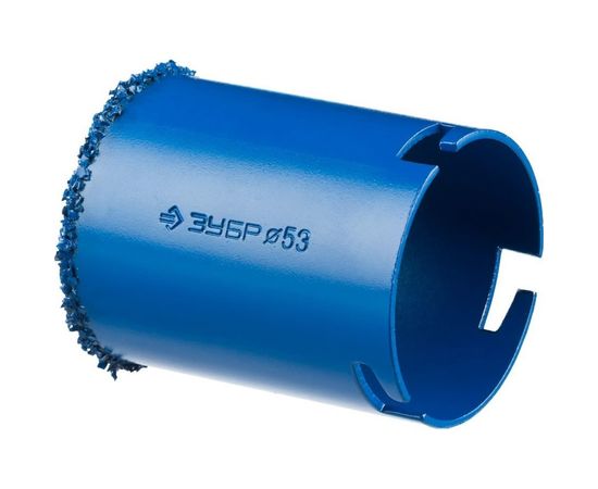 Кольцевая коронка c карбид-вольфрамовым нанесением (53х55 мм) ЗУБР 33350-53_z01 – изображение 2