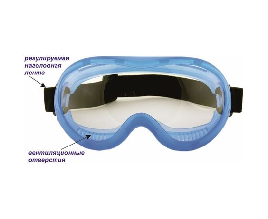 Защитные закрытые очки РОСОМЗ ЗН55 SPARK 25540 – изображение 2