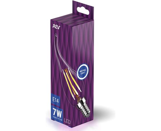 Светодиодная лампа REV FC37 E14 7W, 4000K 32496 6 – изображение 3