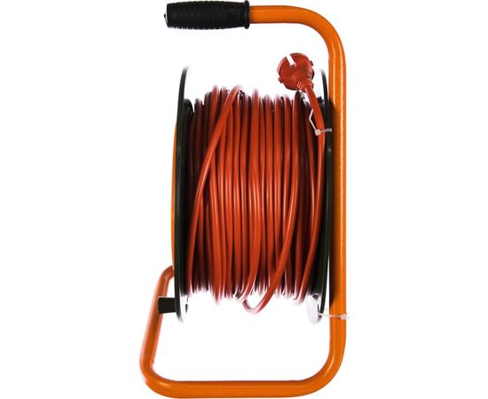 Силовой удлинитель на катушке 4 гн. ПВС 2х1,5 Glanzen EB-50-006 00-00000524 – изображение 3
