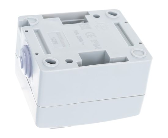 Выключатель, 1 клавиша UNIVersal Аллегро IP54, серый 1279 – изображение 4