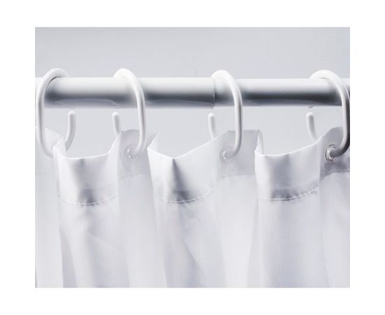 Шторка для ванной, кольца в комплекте WasserKRAFT Vils SC-10201 – изображение 4