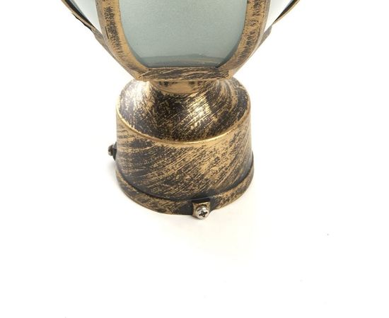 Садово-парковый светильник, шестигранный на столб 60W 230V E27, черное золото Feron PL4045 11425 – изображение 7