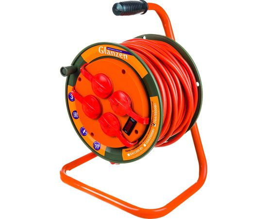 Силовой удлинитель на катушке GLANZEN EB-30-008 – изображение 4