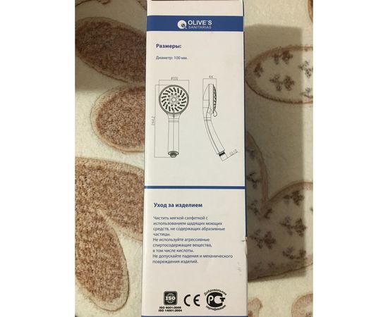 Лейка для душа Olives 5 режимов с системой Touch Clean и вставкой ECO D165 – изображение 5