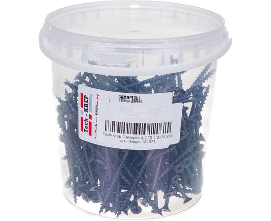 Саморез ШСГД Tech-Krep 4,2х75 200 шт, ведро 124371 – изображение 2