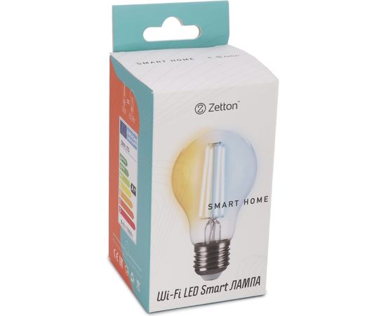 Умная лампа Zetton LED Wi-Fi Bulb A60 E27 6Вт 2200-6500К прозрачная ZTSHLBWCWE271RU – изображение 5