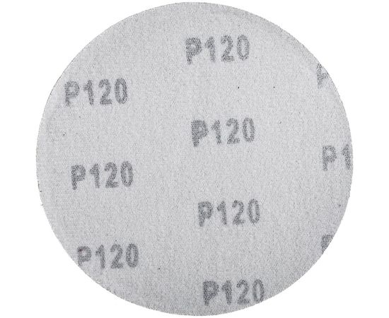 Круг абразивный на ворсовой подложке под липучку (10 шт; 125 мм; P120) MATRIX 73855 – изображение 2