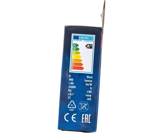 Светодиодная лампа Uniel LED-GX53-6W/WW/GX53/FR PLZ01WH, матовая. UL-00001670 – изображение 6