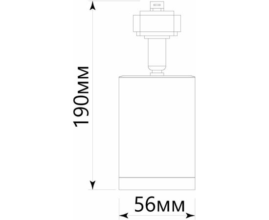 Трековый светильник под лампу FERON AL155 GU10, белый 32473 – изображение 3