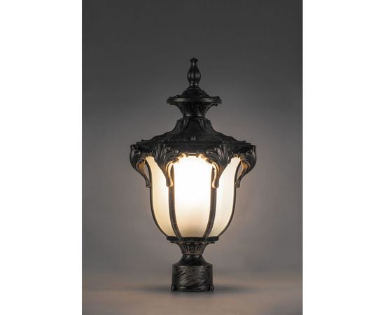 Садово-парковый светильник, шестигранный на столб 60W 230V E27, черное золото Feron PL4045 11425 – изображение 5