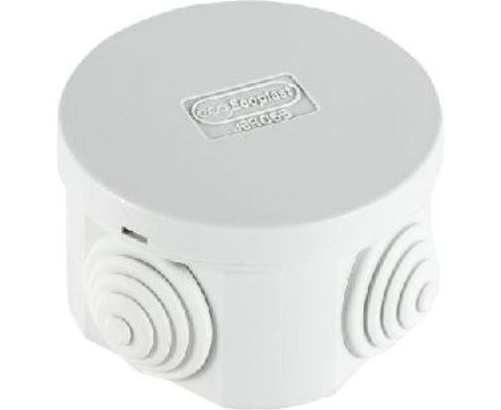 Распределительная коробка Экопласт JBR065 о/п с крышкой D-65х35мм, 4 выхода IP44 44004HF 