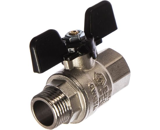 Шаровой полнопроходной кран STOUT ВР/НР, ручка бабочка 1/2 SVB-0004-000015 