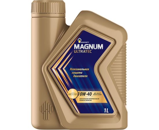 Моторное масло РОСНЕФТЬ Magnum Ultratec 10W-40 SN-CF синт. кан. 1 л 40814932 