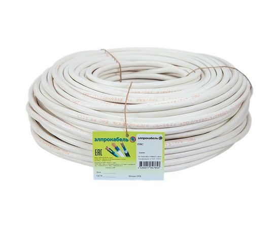 Провод ЭлПроКабель гибкий круглый ПВС 2х0,75 100м ГОСТ 4630017848584 