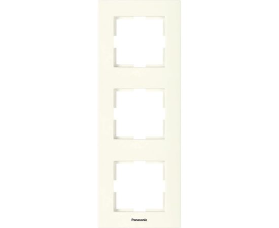 Рамка Panasonic Karre Plus 54814 3м вертикальная крем WKTF0813-2BG-RES 