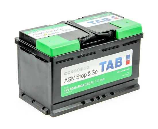 Аккумуляторная батарея TAB AGM Stop&Go 6СТ-80.0 213080 