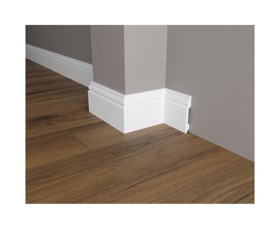 Напольный плинтус Decor-Dizayn ударопрочный влагостойкий под покраску 100Х15Х2000 мм DD15 