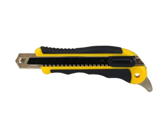 Нож ULTIMA 18 мм, автоматическая фиксация, доп. выступ, черное лезвие Sk5, 119052 