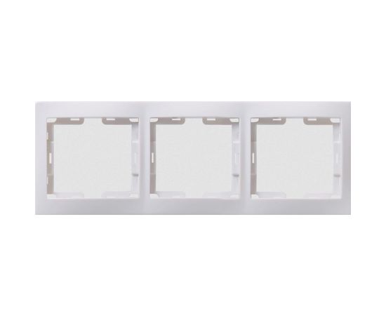 Горизонтальная 3местная рамка IEK КВАРТА белый EMK30-K01-DM 