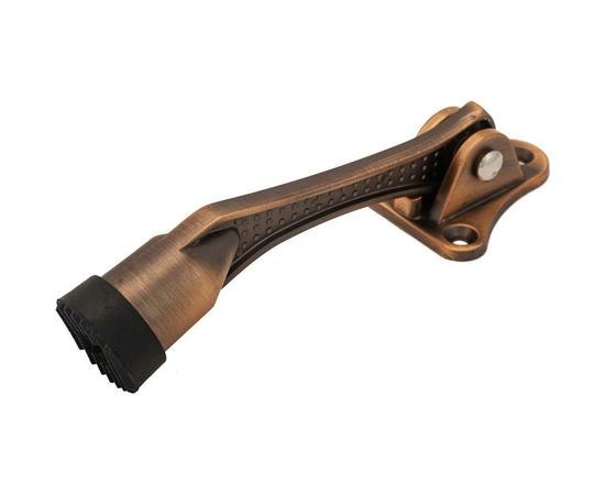 Дверной фиксатор Аллюр KH-130 WW белый козья ножка Я667 