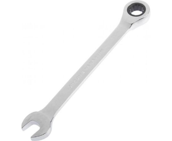 Комбинированный ключ TUNDRA трещоточный CrV, полированный, 72 зуба, 11 мм 2354081 