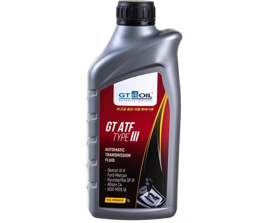 Масло ATF Type-III Dexron III H, 1 л GT OIL 8809059407776 
