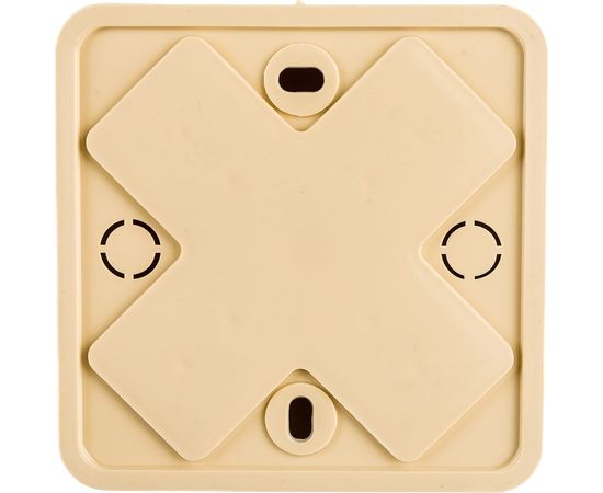 Распаячная коробка УРАЛ ПАК открытой проводки 75х75х28мм, светлое дерево, без клеммы IP40 КР-513130075-056 – изображение 2