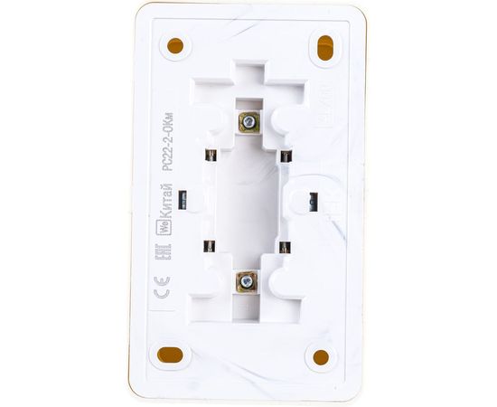 Наружная розетка IEK ОКТАВА 2местная, без з/к, 10А, кремовый ERO20-K33-10-DC – изображение 2