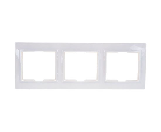 Горизонтальная 3местная рамка IEK КВАРТА белый EMK30-K01-DM – изображение 2