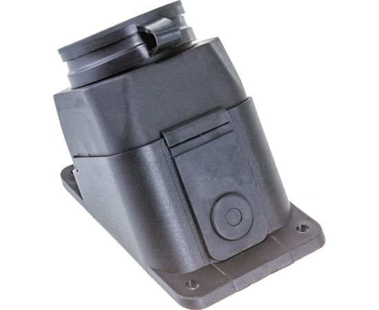 Угловая настенная розетка с защитной крышкой IEK РБу13-1-0м ОМЕГА, IP44 PKR22-016-2-K02 – изображение 2