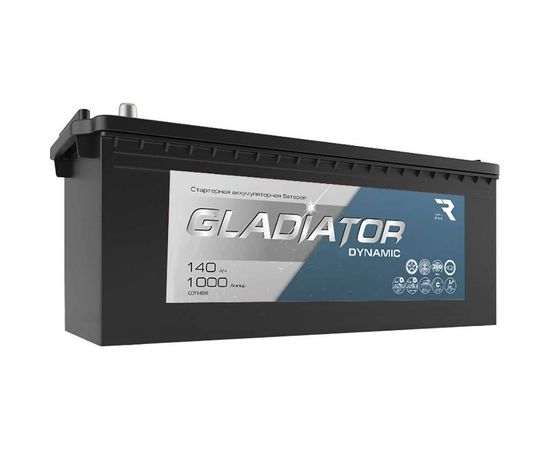 Аккумуляторная батарея Gladiator 140 А/ч, прямая полярность, тип вывода конус GDY14040 – изображение 2