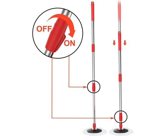 Швабра с отжимом и ведром SOKOLTEC S600BK 13203055 – изображение 2