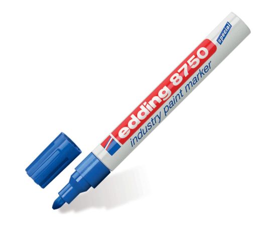 Маркер для промышленной графики 2-4мм, синий Edding E-8750#3 – изображение 2