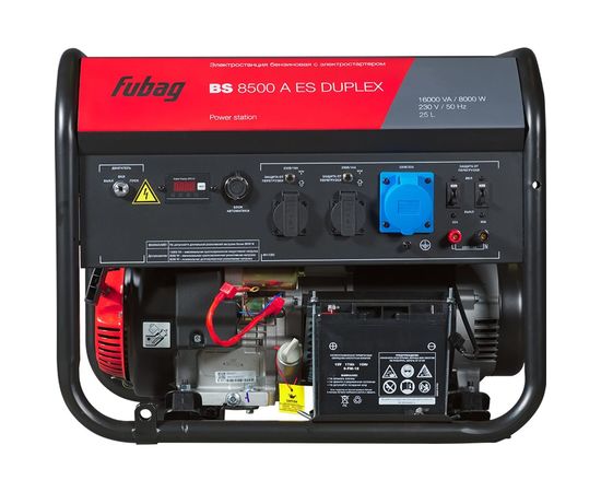 Бензиновая электростанция FUBAG с электростартером и коннектором автоматики bs 8500 a es duplex 641089 – изображение 3