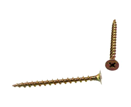 Саморез КРЕП-КОМП жёлтый цинк PH-2, по дереву 3,5х51 5500шт ждп5135 – изображение 3