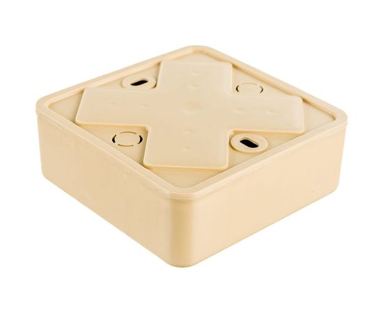 Распаячная коробка УРАЛ ПАК открытой проводки 75х75х28мм, светлое дерево, без клеммы IP40 КР-513130075-056 – изображение 3