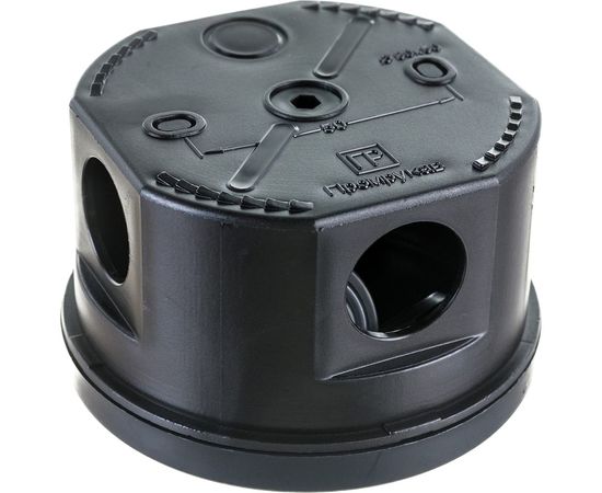 Распределительная коробка Промрукав 40-0120-9005 для о/п безгалогенная HF черная 80х50 1 шт 40-0120-9005 – изображение 3