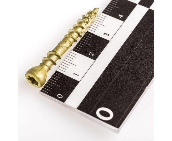 Усиленный саморез ЕВРОПАРТНЕР с антикоррозионным покрытием для террасной доски 5.0x40/18 TX-25, 15 шт 15 0547 1 – изображение 3