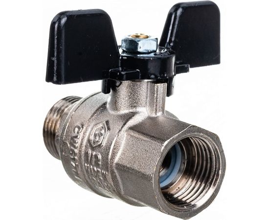 Шаровой полнопроходной кран STOUT ВР/НР, ручка бабочка 1/2 SVB-0004-000015 – изображение 3